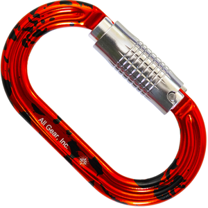 All Gear Oval Carabiner Orange 24kN