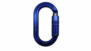 ALL GEAR BLUE ALUMINUM OVAL CARABINER AGCBB