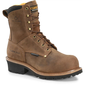 Carolina Shoe Poplar 8" WATERPROOF Composite TOE LOGGER CA9852-D-11.5