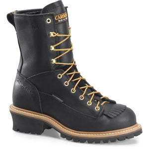 Carolina Shoe 8" WATERPROOF LACE TO TOE STEEL TOE LOGGER CA9825-2E-13