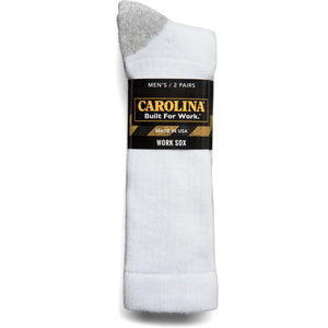 CAROLINA SHOE WHITE SOCKS 2 Pair CA512D