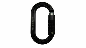 ALL GEAR BLACK OVAL CARABINER AGCBBK