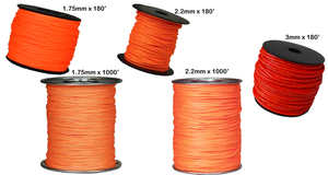 All Gear Jet Set 1.75MMX180' BRIGHT ORANGE AGTL175180