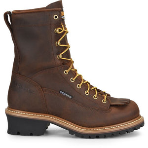 Carolina Shoe 8" WATERPROOF LACE TO TOE LOGGER CA8824-D-9