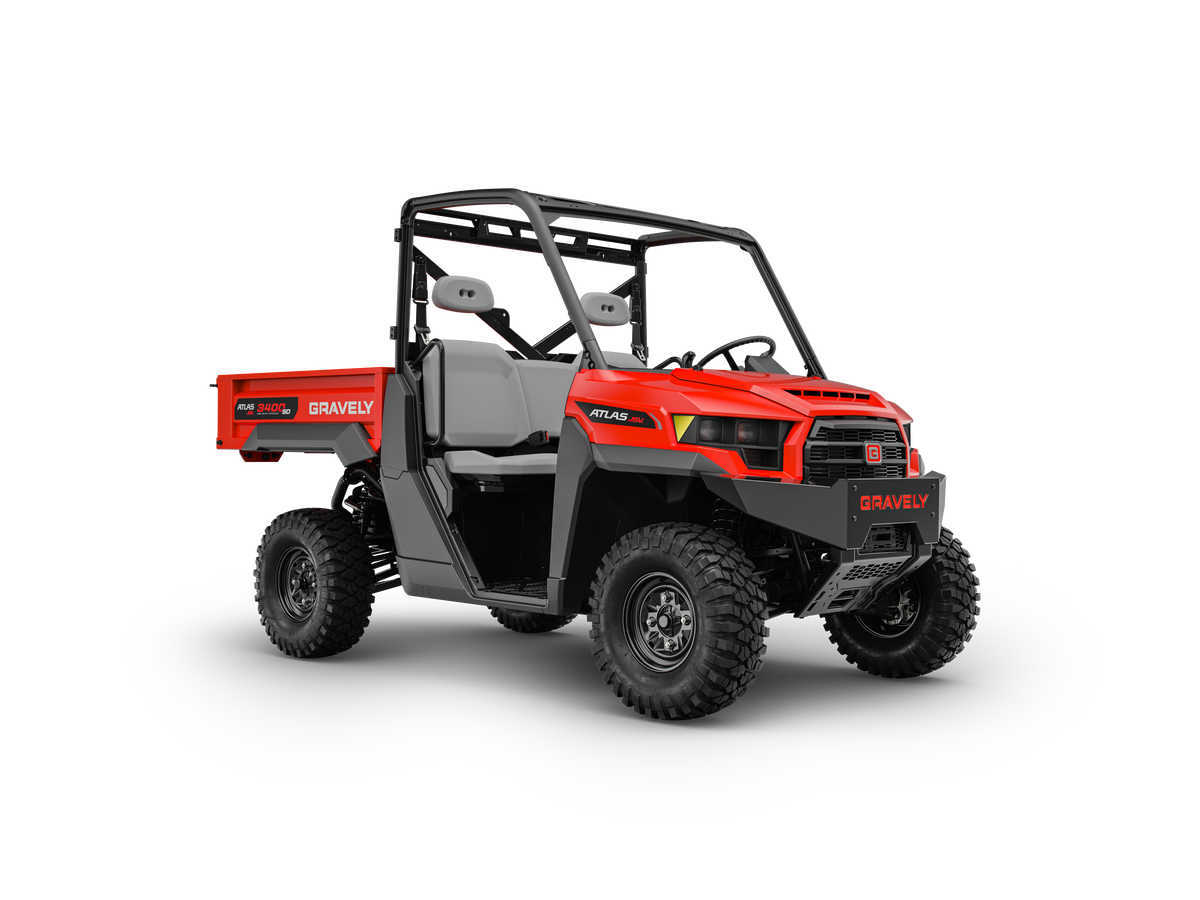 Gravely Atlas JSV 3400 3 Person, 4x4, Poly Box w/ Power Steering, 40Hp 2 Cylinder 999cc Side by Side