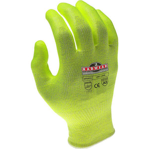Radians Radwear Silver Series Cut Protection Level A2 High Visibility Grip Glove RWG531L