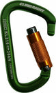 CLIMB RIGHT BY ISC TRIPLE LOCKING ALUMINUM BIG D CARABINER GREEN 30kN 85208