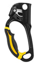 Petzl ASCENSION lightweight hand ascender, NFPA T black/yellow left-handed