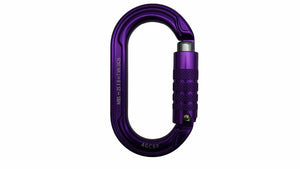ALL GEAR PURPLE OVAL CARABINER AGCBP