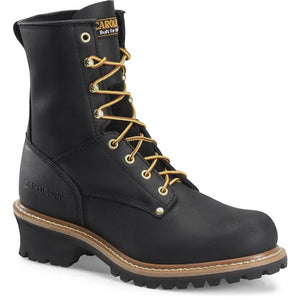 Carolina Shoe Black Unlined 8" LOGGER CA825-D-11
